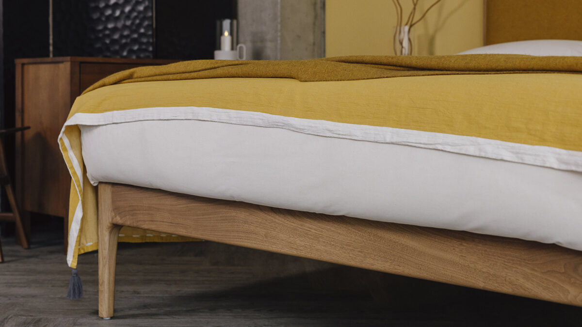 Carlisle Bed with a Wool Covered Headboard - Image 11