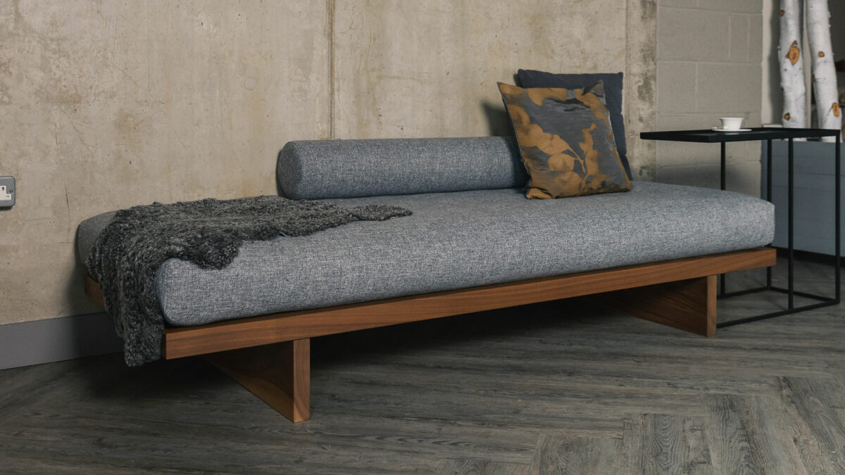 walnut Kyoto daybed mid century look