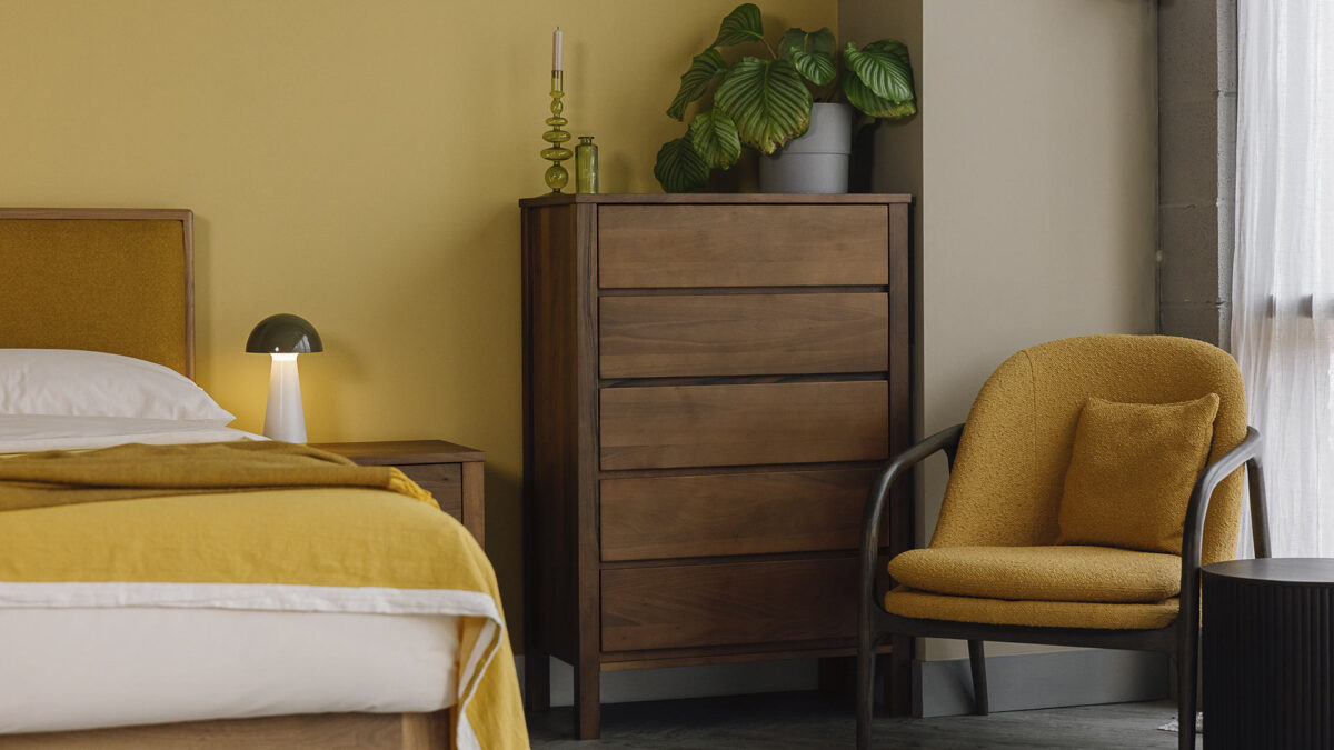 Black Lotus Shaker Collection - Tall Walnut Chest - Image 2