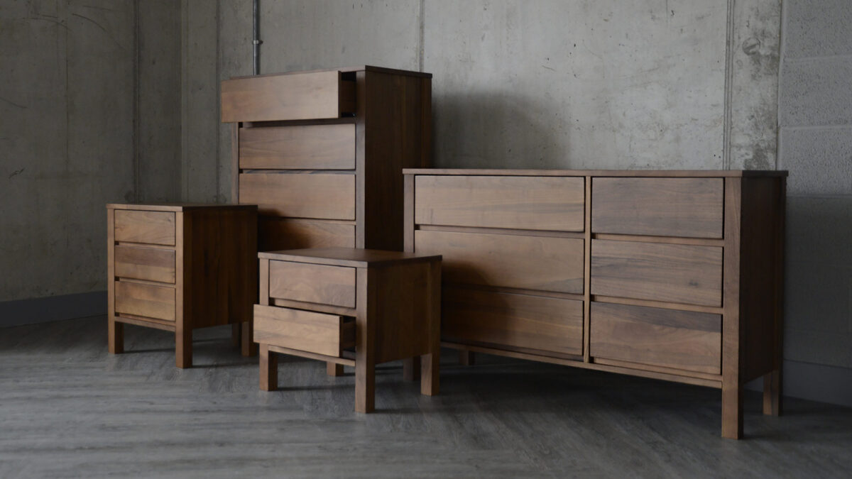 Black Lotus Shaker - Wide Walnut 6 Drawer Chest - Image 5