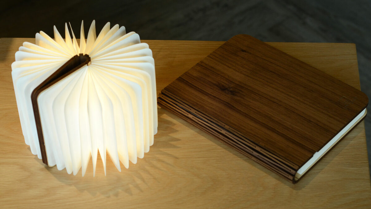 walnut book lights 2 sizes a