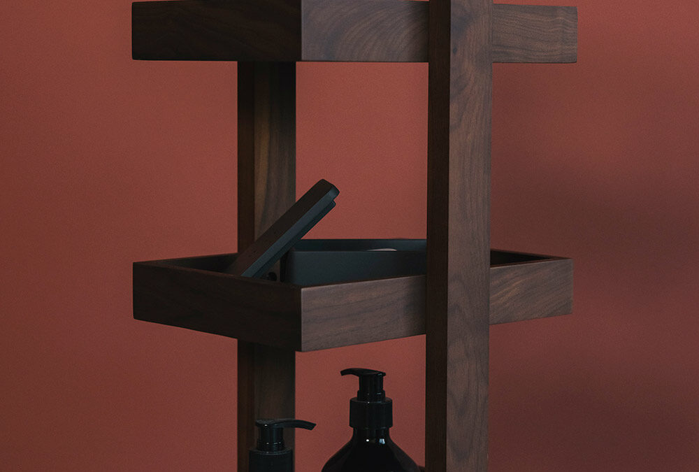 walnut caddy detail portrait