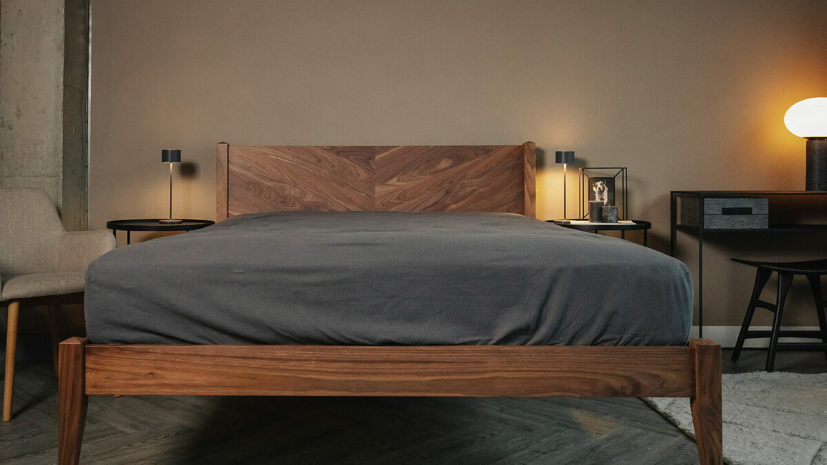 walnut dalston bed front pin