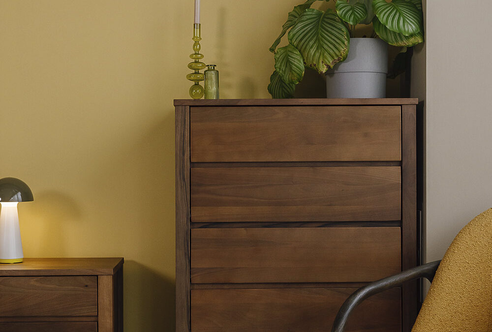 Black Lotus Shaker Collection - Tall Walnut Chest - Image 4