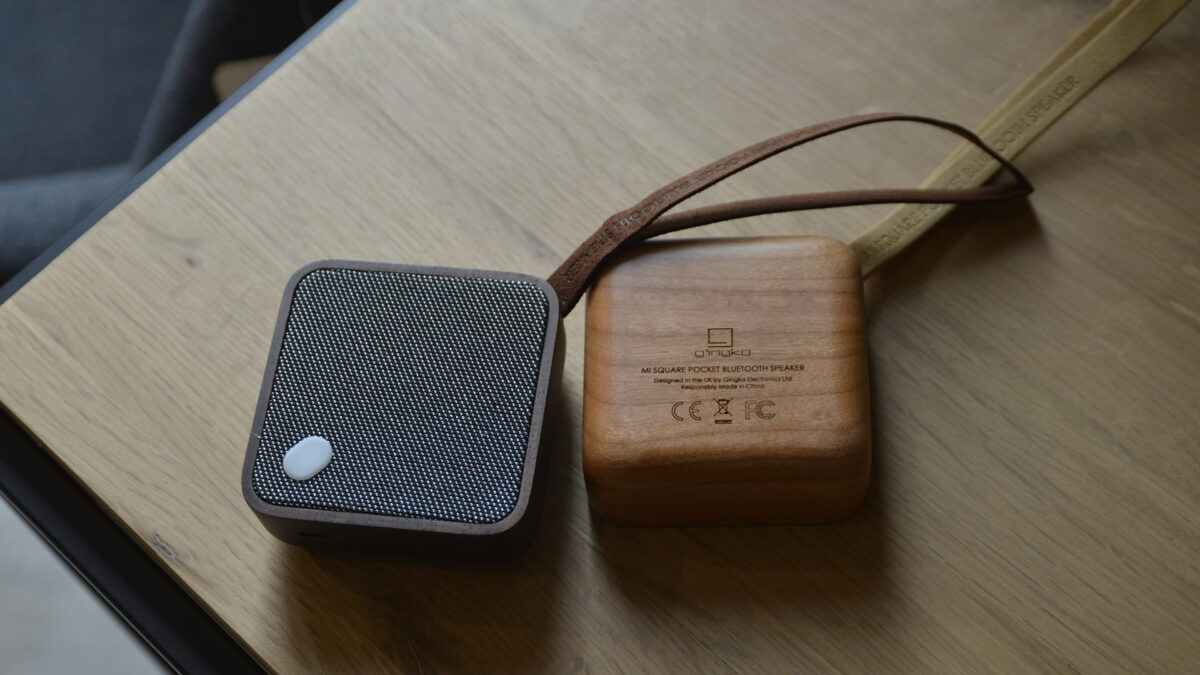 walnut or cherry bluetooth speaker