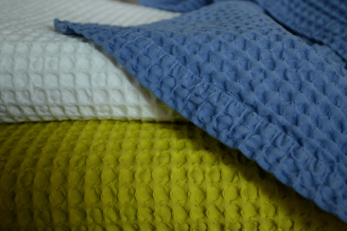 Also Home - Pure Cotton Waffle Throws - Three Colours