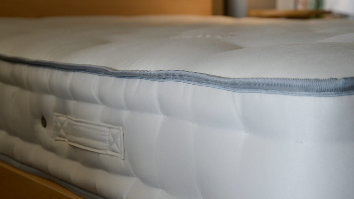 Chemical Free Mattress side stitching