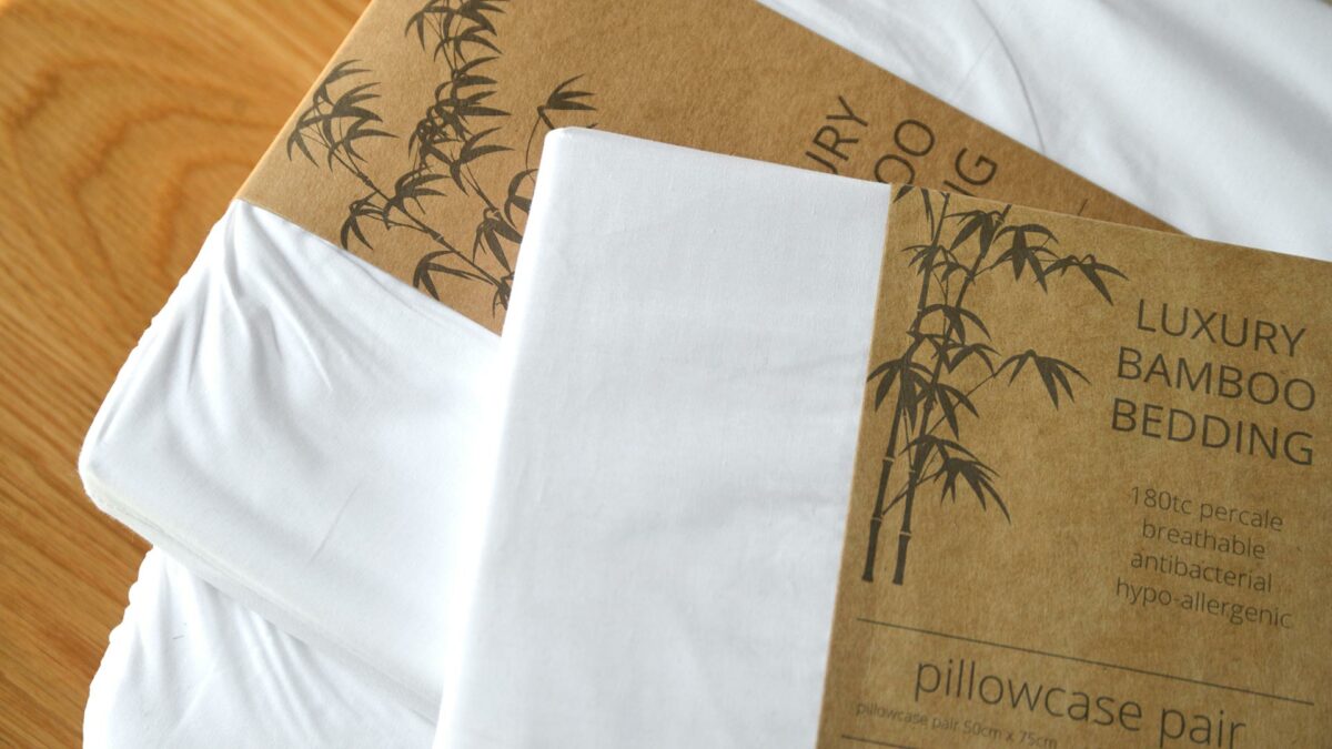 hypo-allergenic luxury Bamboo fibre bedding in white