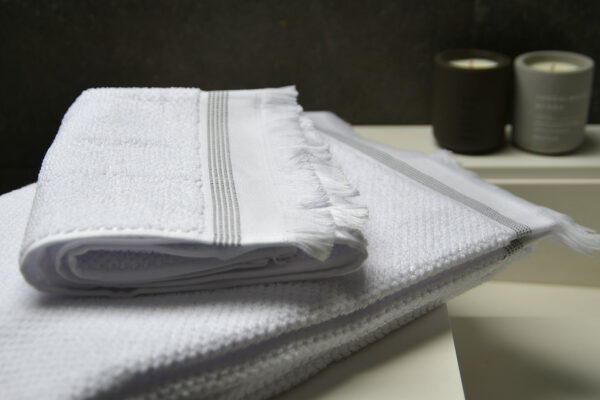 white Meraki cotton towels