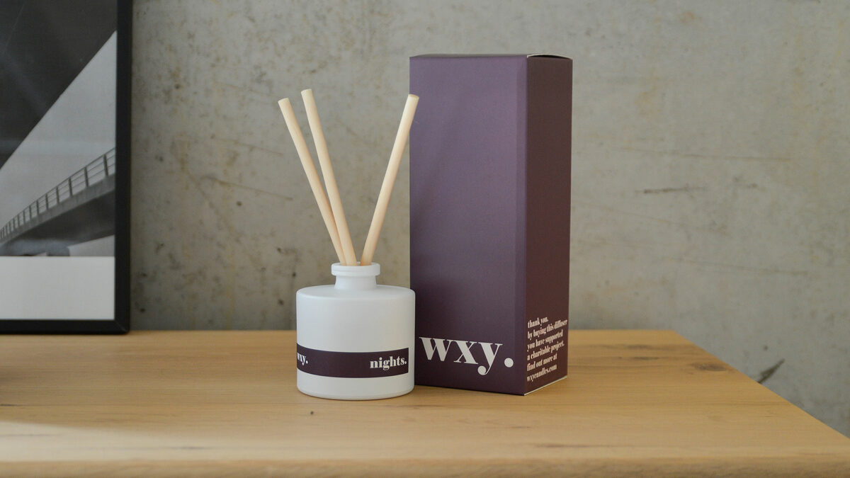 white glass room scents diffuser Nights