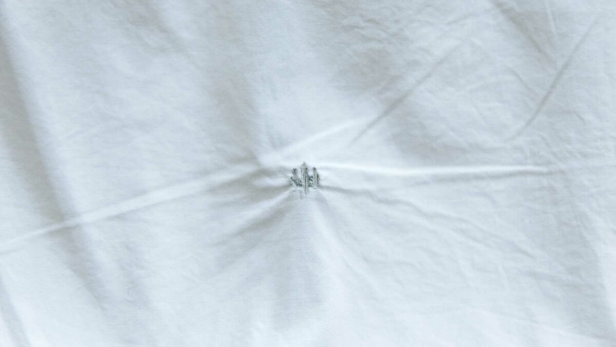 white quilt