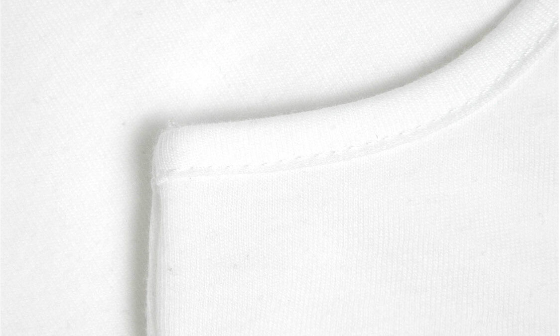 white racer back cotton vest top detail