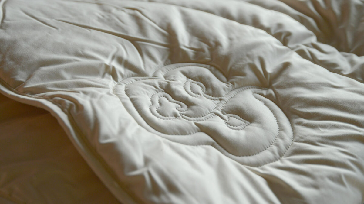wild silk duvet embroidery
