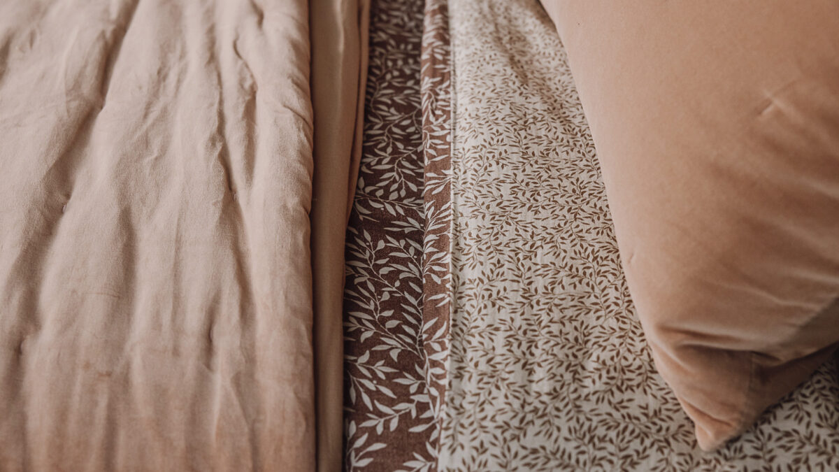 Leaf Pattern Muslin Duvet Cover Set - 3 Colours - Image 10
