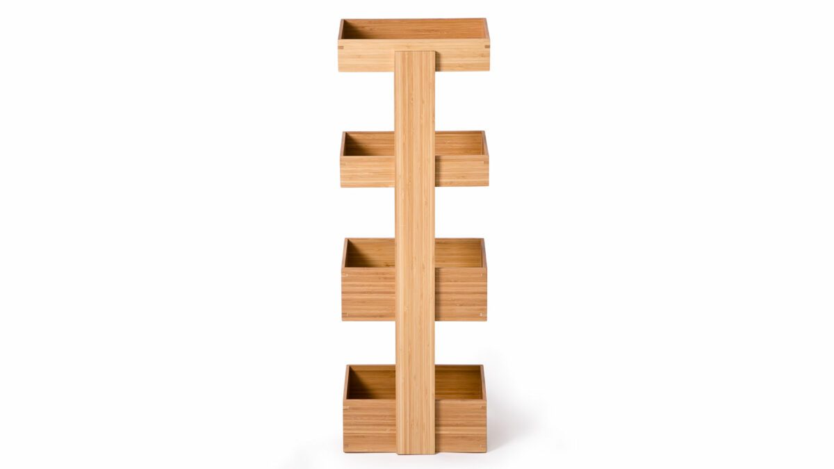 wireworks bamboo caddy 4 tray arena side