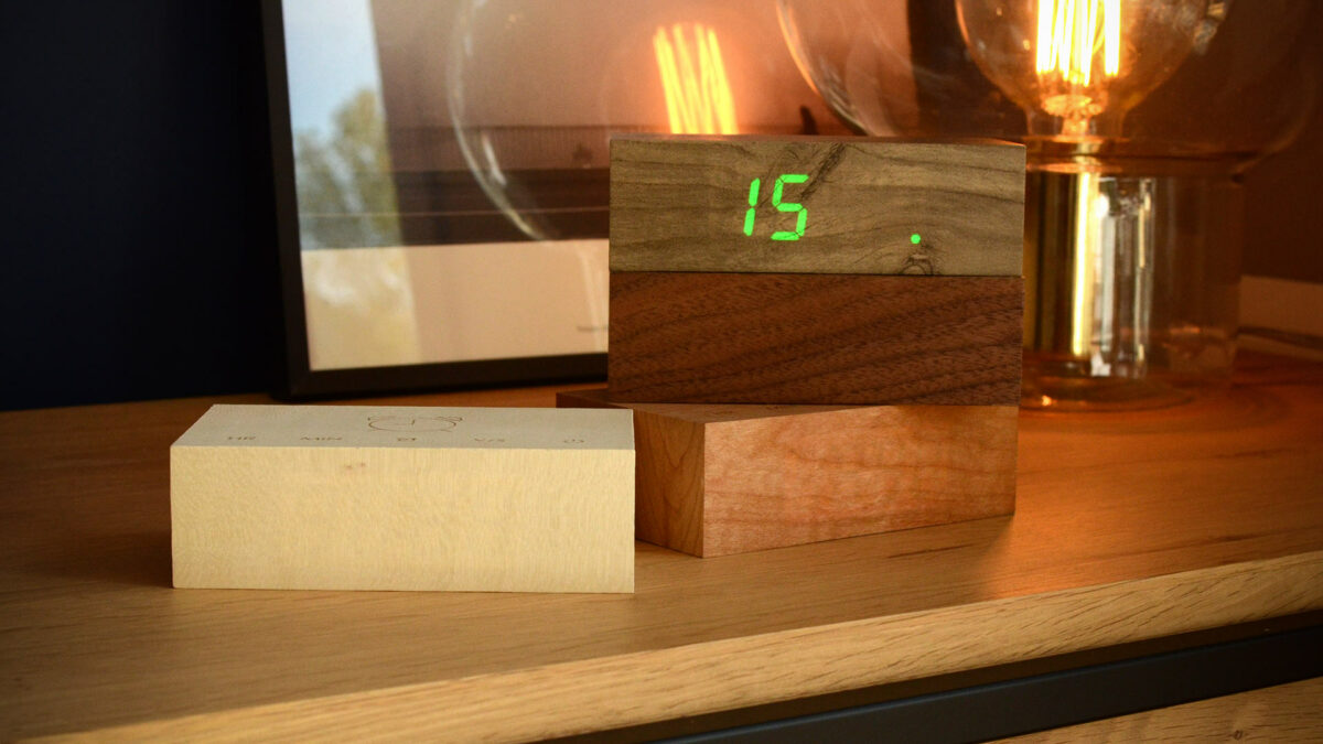 Wooden Flip Alarm Clocks