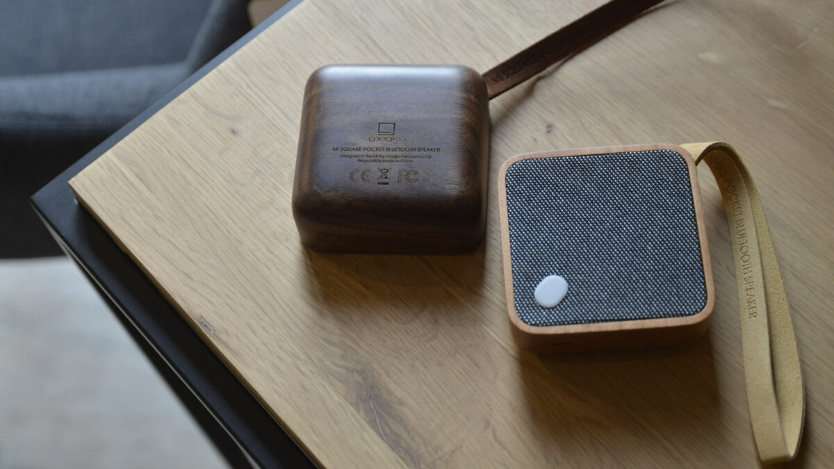 wooden bluetooth pocket speaker