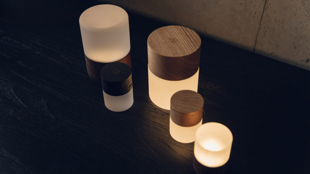 wooden drum lights