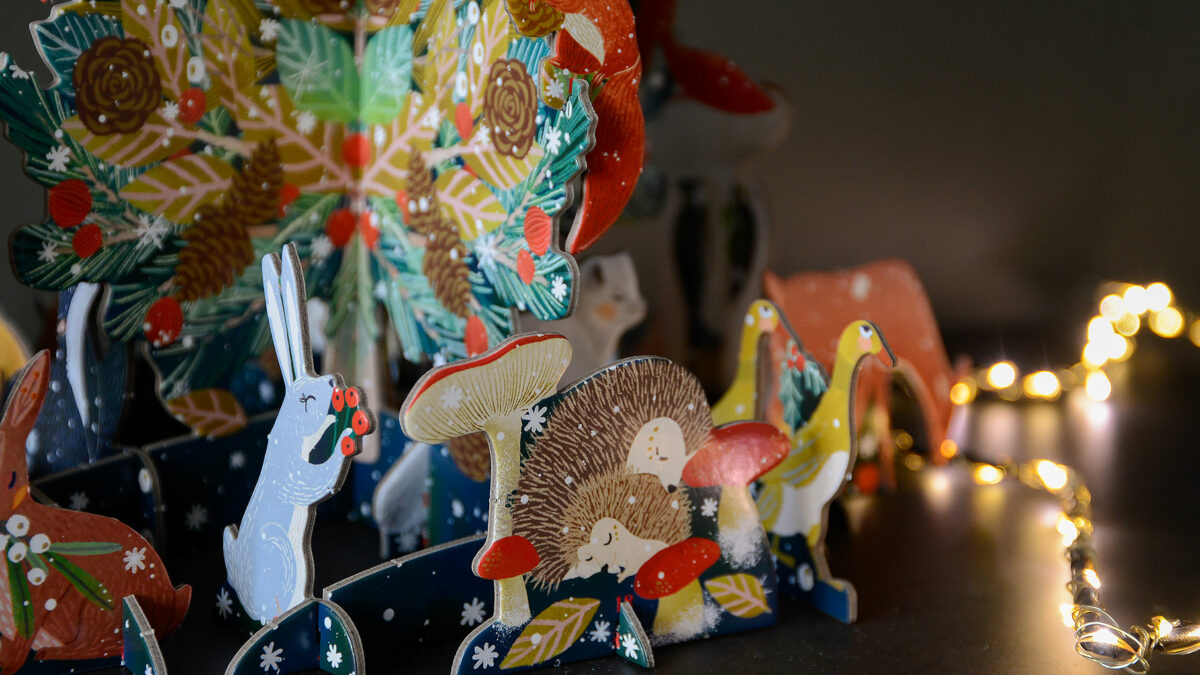 woodland creatures 3d advent detail