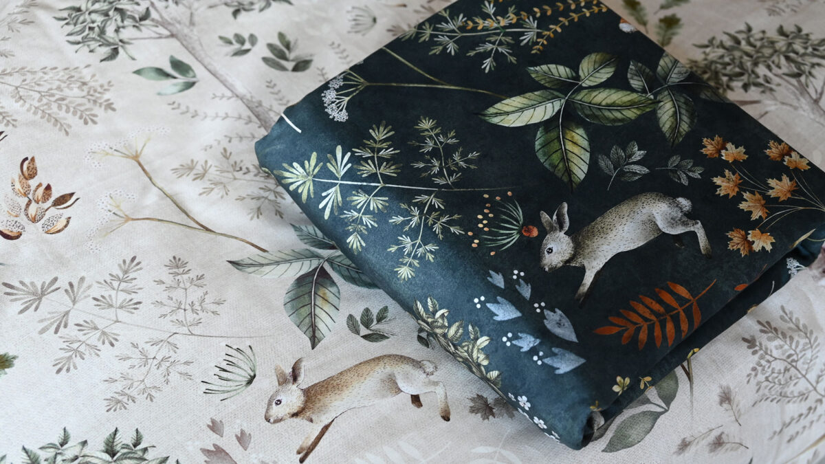 Woodland Duvet Set - Dark Green or Beige - Image 5