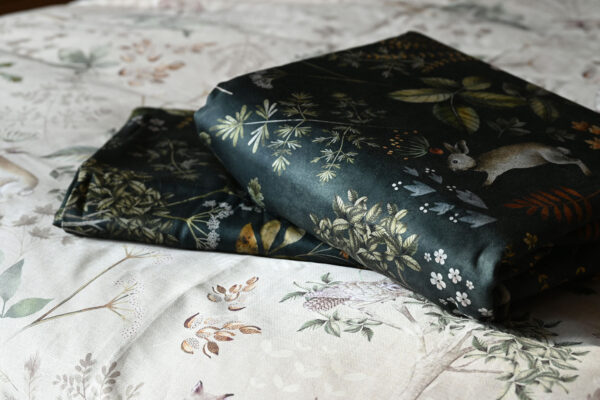 Woodland Duvet Set - Dark Green or Beige