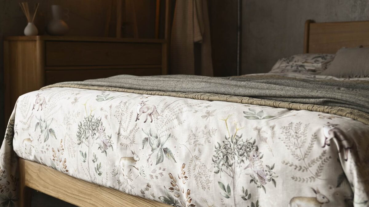 Woodland Duvet Set - Dark Green or Beige - Image 9
