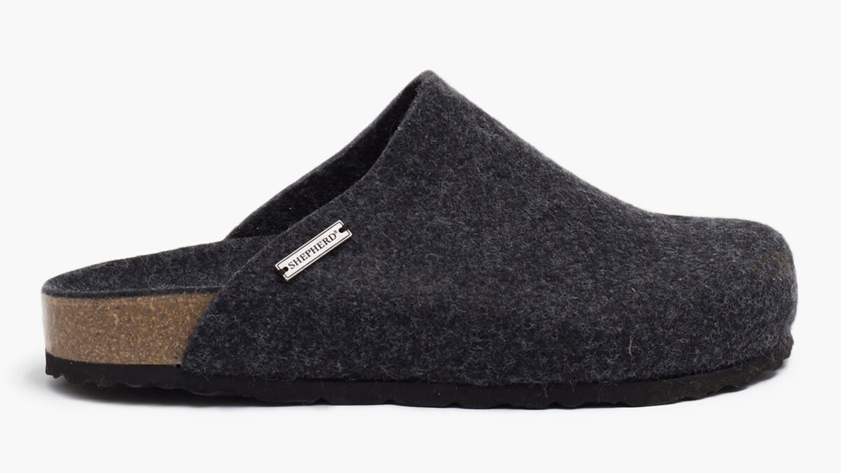 wool slipper with EVA sole side2