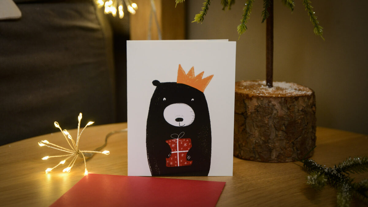 Christmas bear card